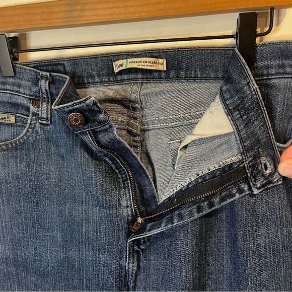 Women’s | Vintage Lee Straight Leg Jeans With Deep Pockets | Size 12L - Picture 4 of 9